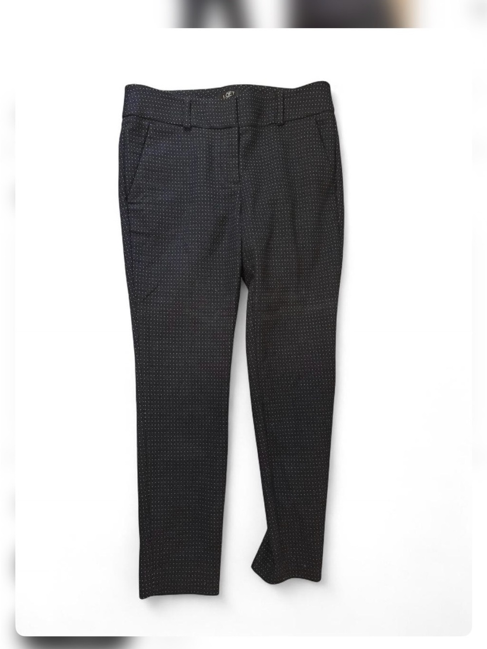 LOFT Men's Black Microdot Dress Pants